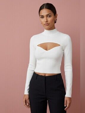 Artizia Babaton Abbott Sculpt Knit Longsleeve Preloved Top Size Extra Small